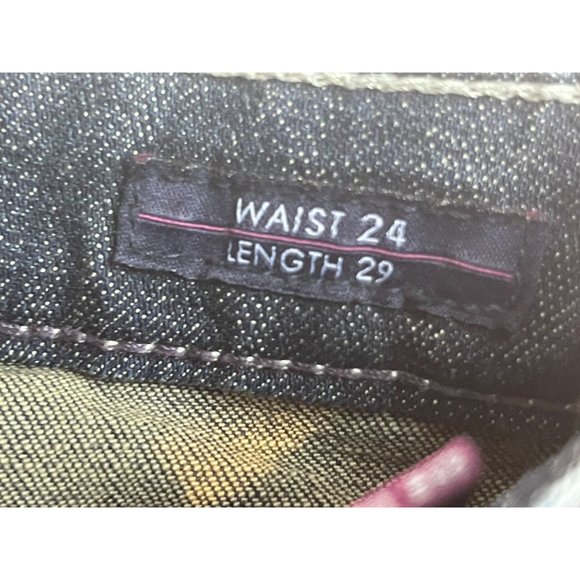 VIGOSS Womens Jeans The Chelsea Skinny Low Rise Flat Front Blue Size W24XL29 - Picture 9 of 11